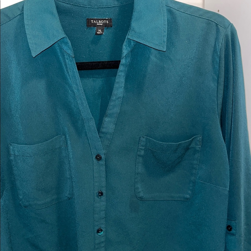 Talbots Womens Button-Down Shirt